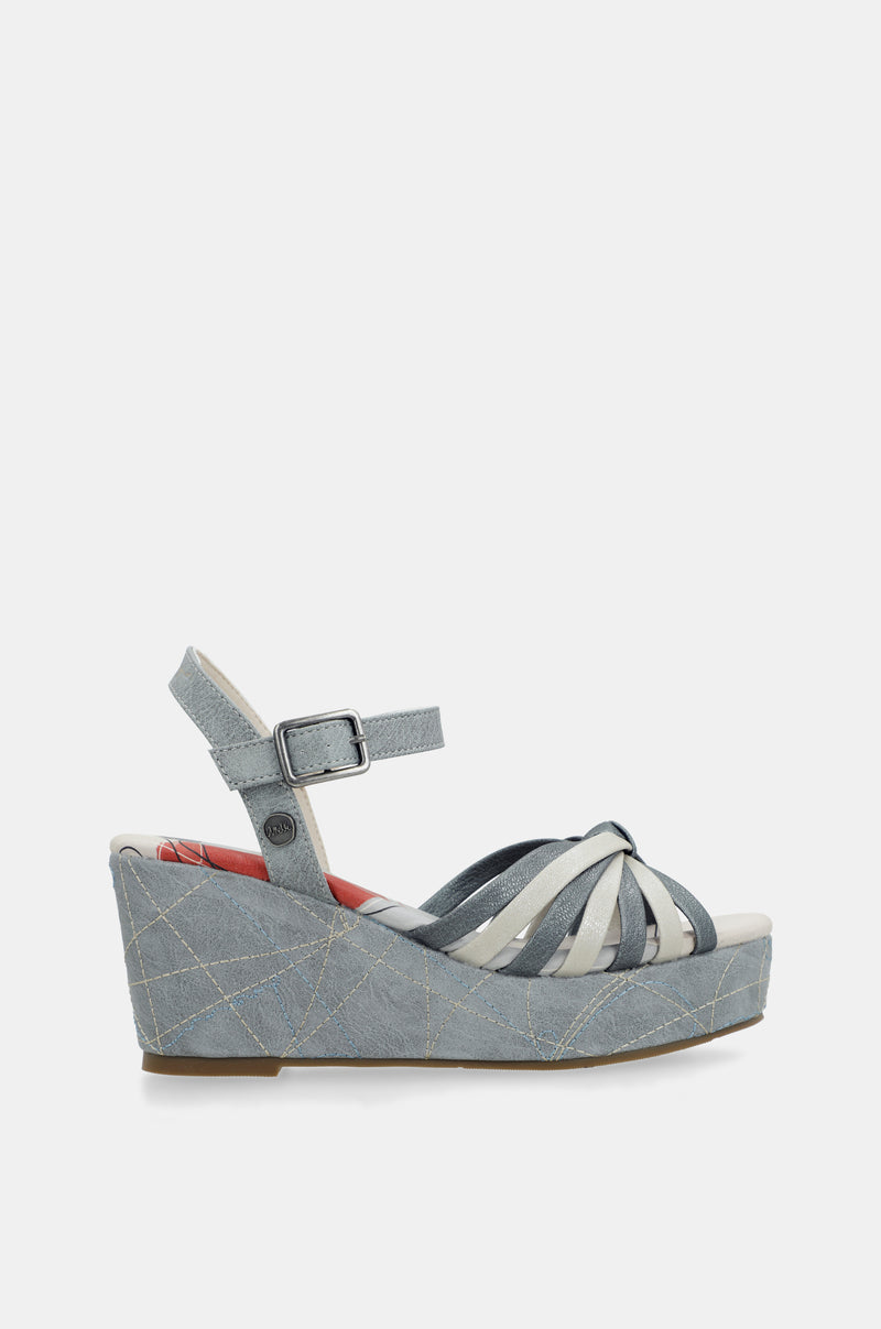 Sandalias cruzadas azul Auralis