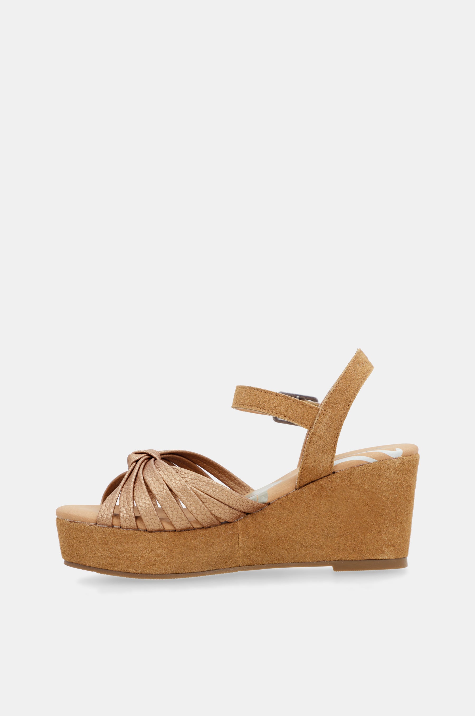 Sandalias cruzadas color canela Gaia