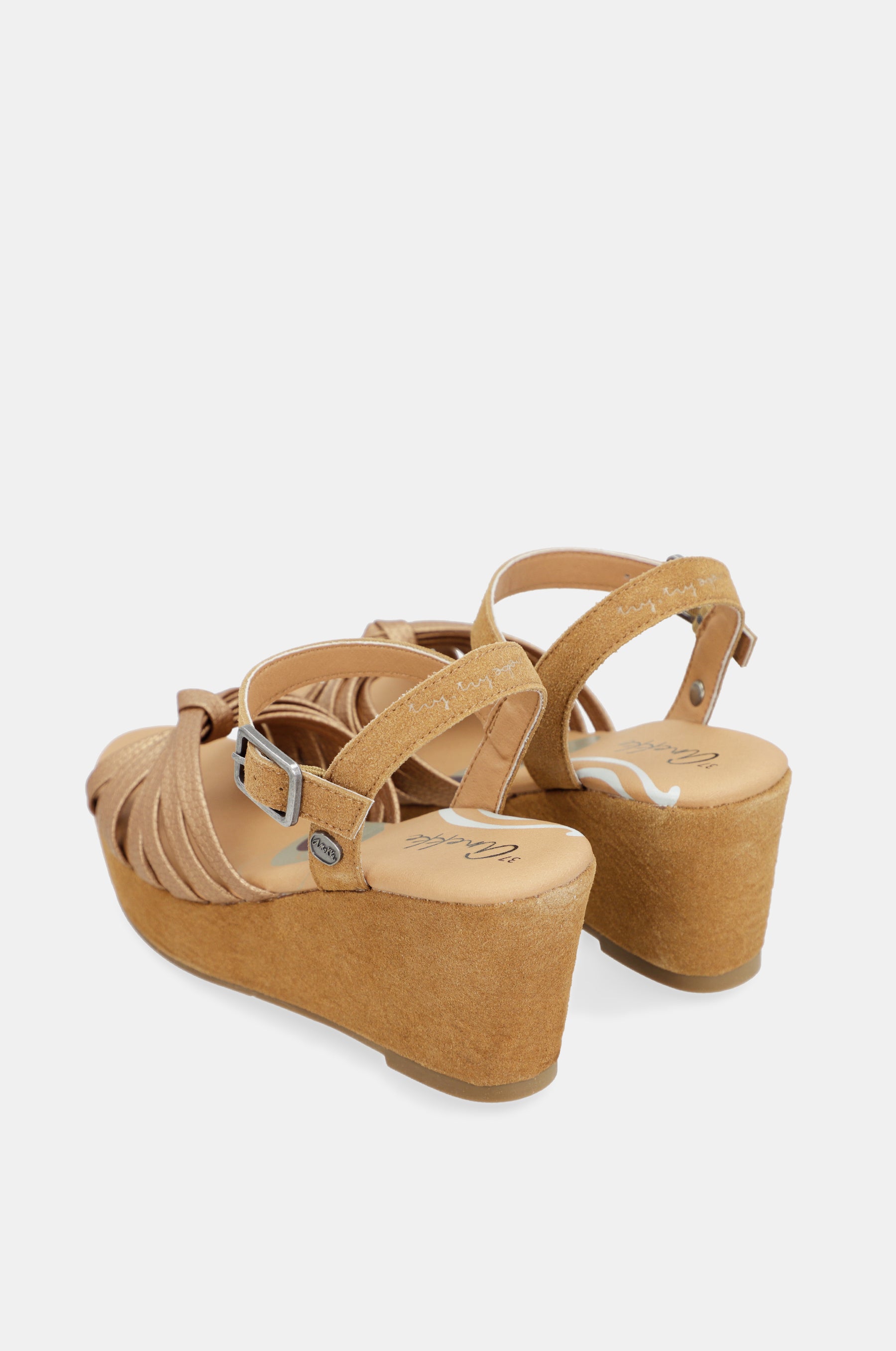 Sandalias cruzadas color canela Gaia