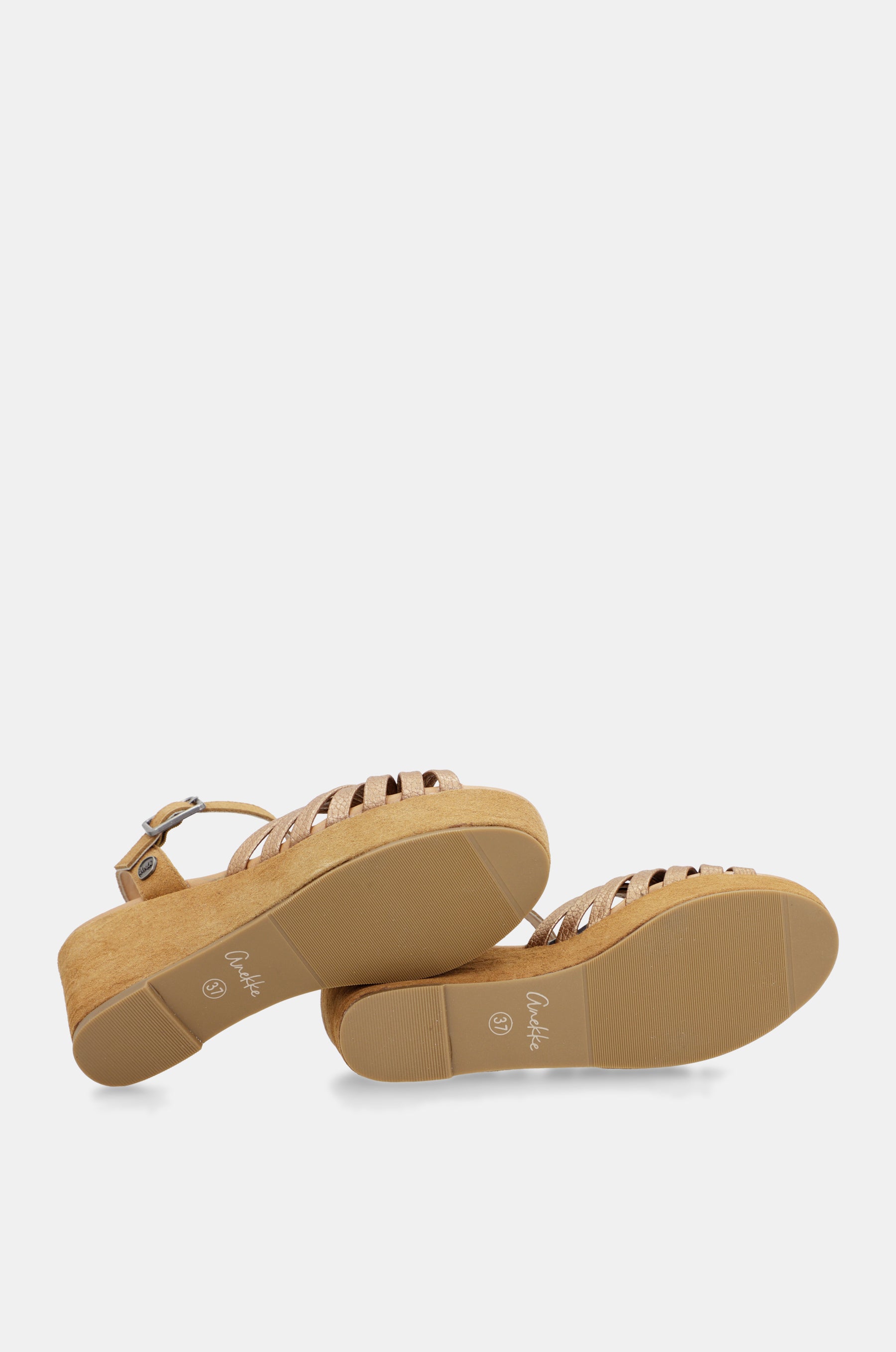 Sandalias cruzadas color canela Gaia