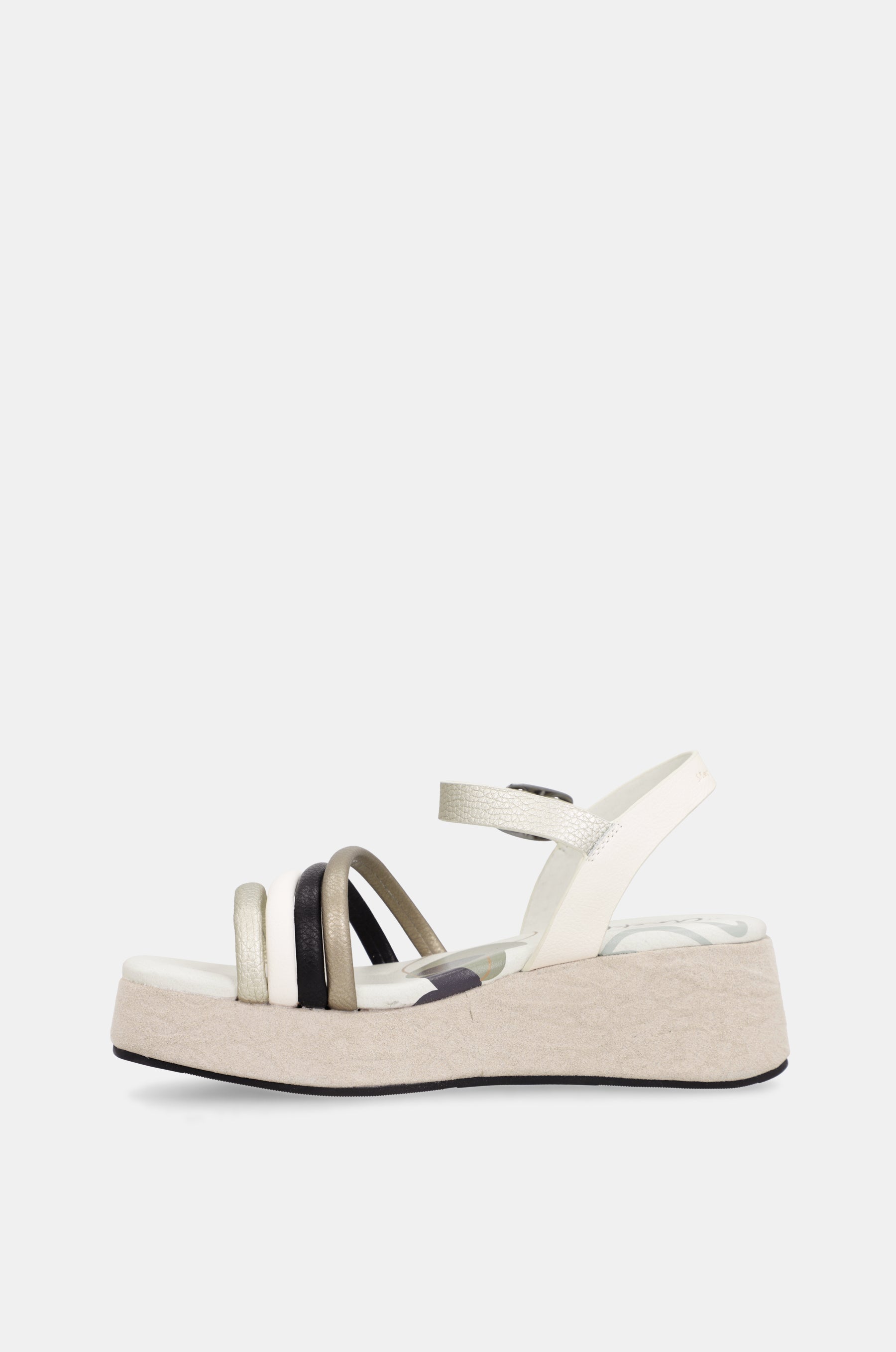 Sandalias con plataforma beige
