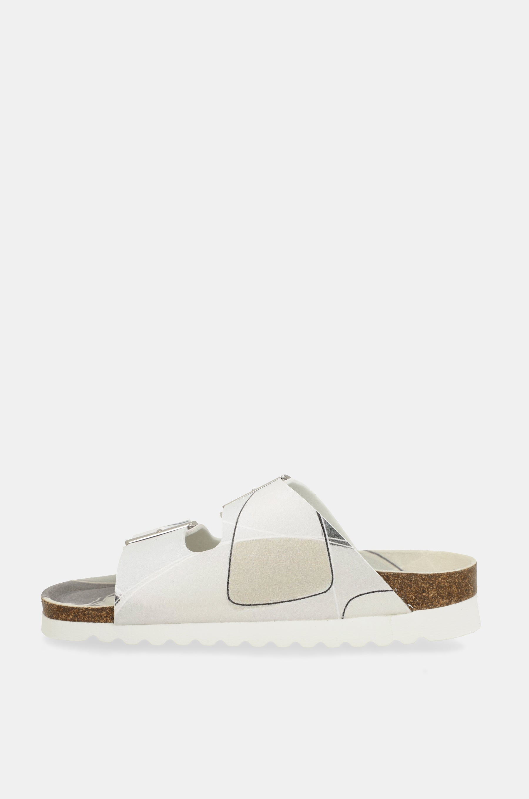 Sandalias bio azul y blancas