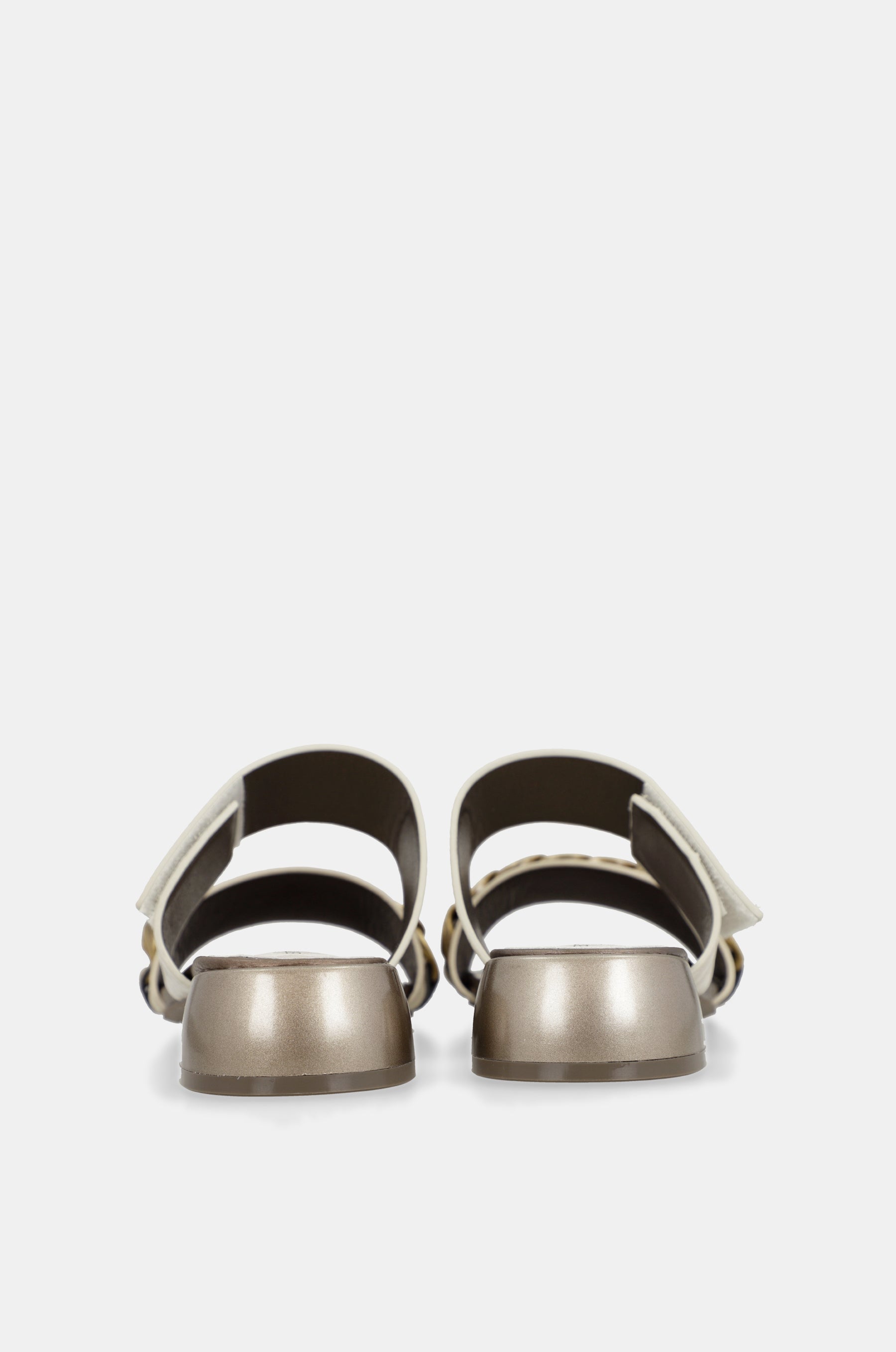 Sandalias con tacón y eslabones Gaia