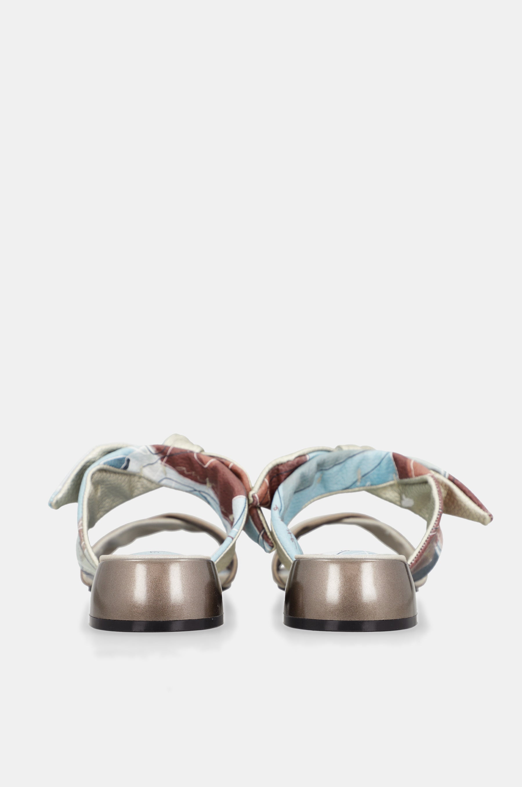 Sandalias con tacón y nudo Auralis