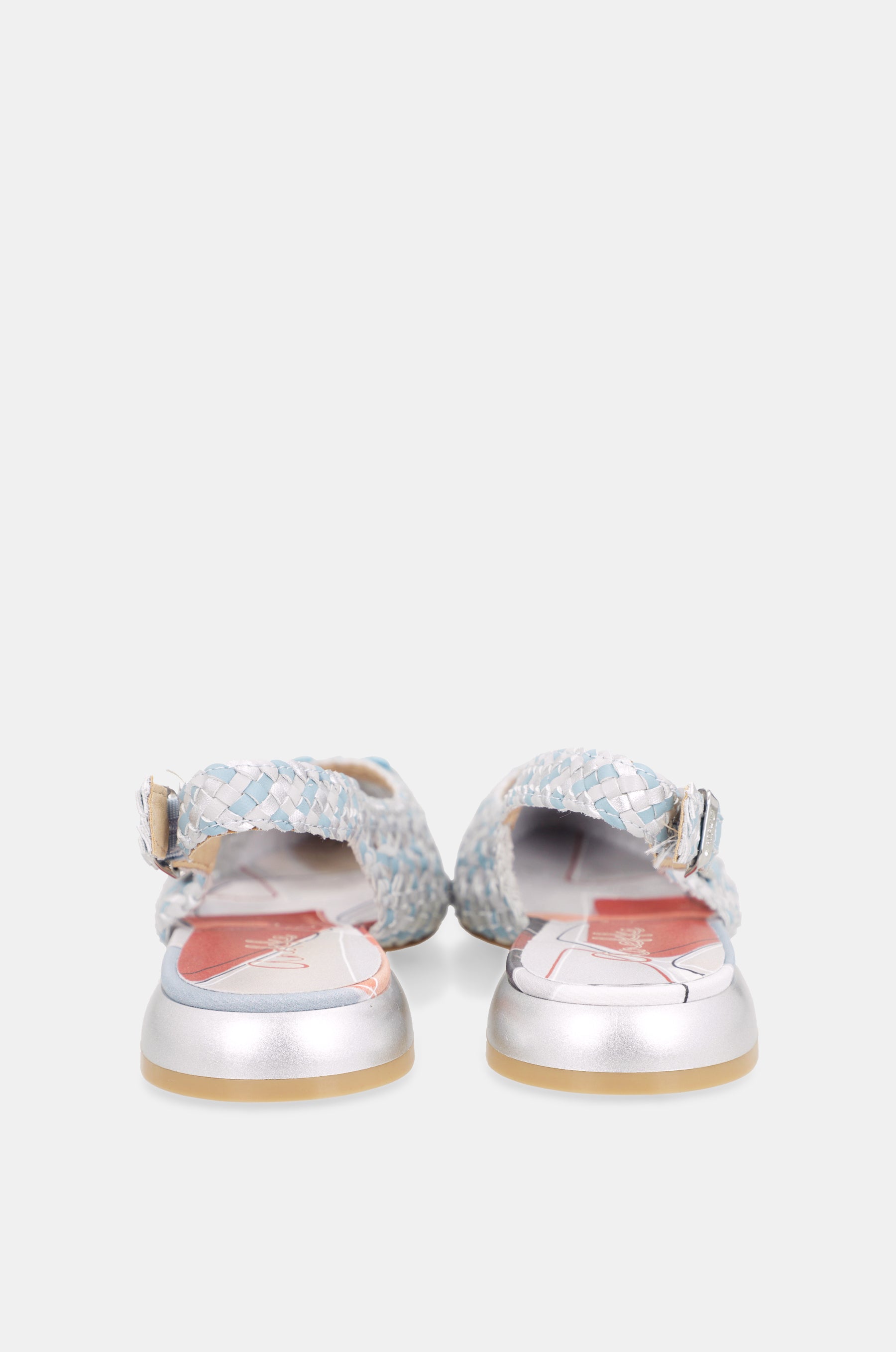 Sandalias destalonadas azules