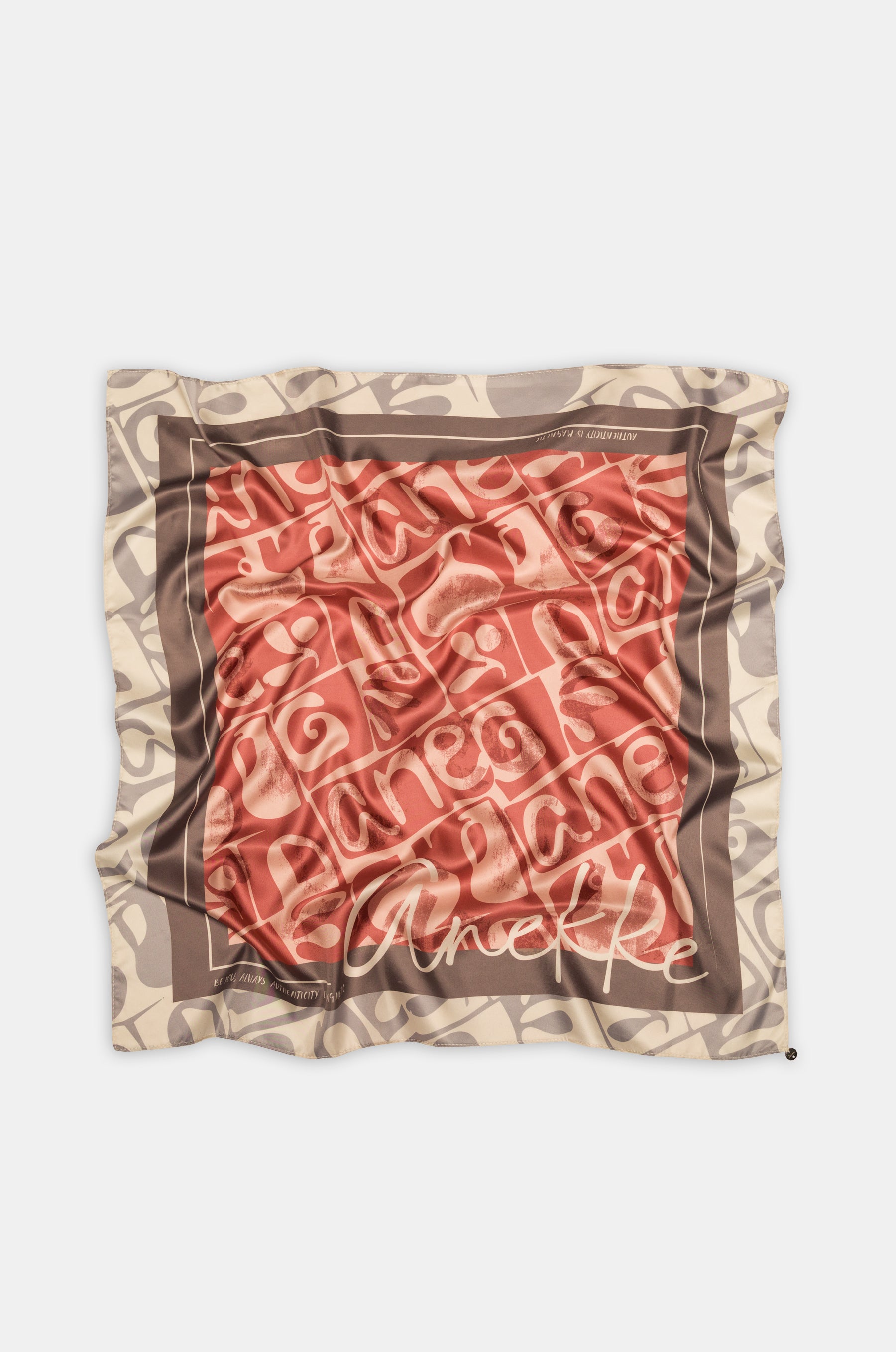 Pañuelo cuadrado estampado Gaia