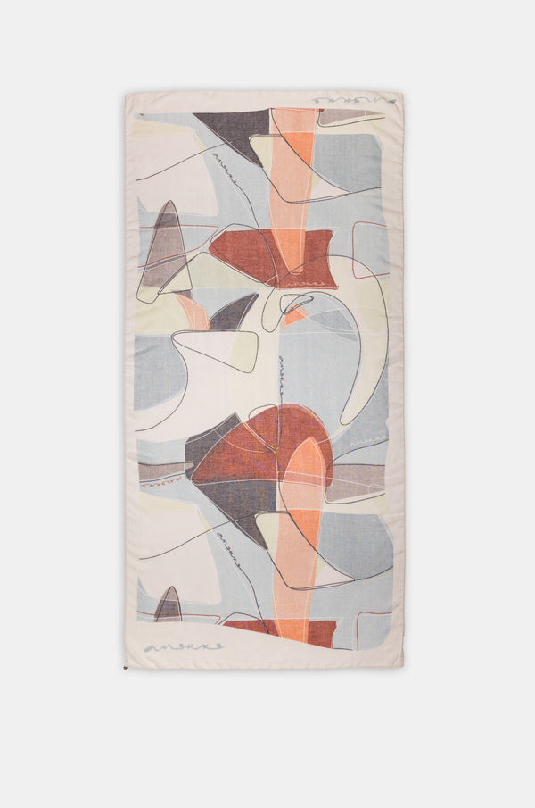 Pañuelo estampado largo Auralis
