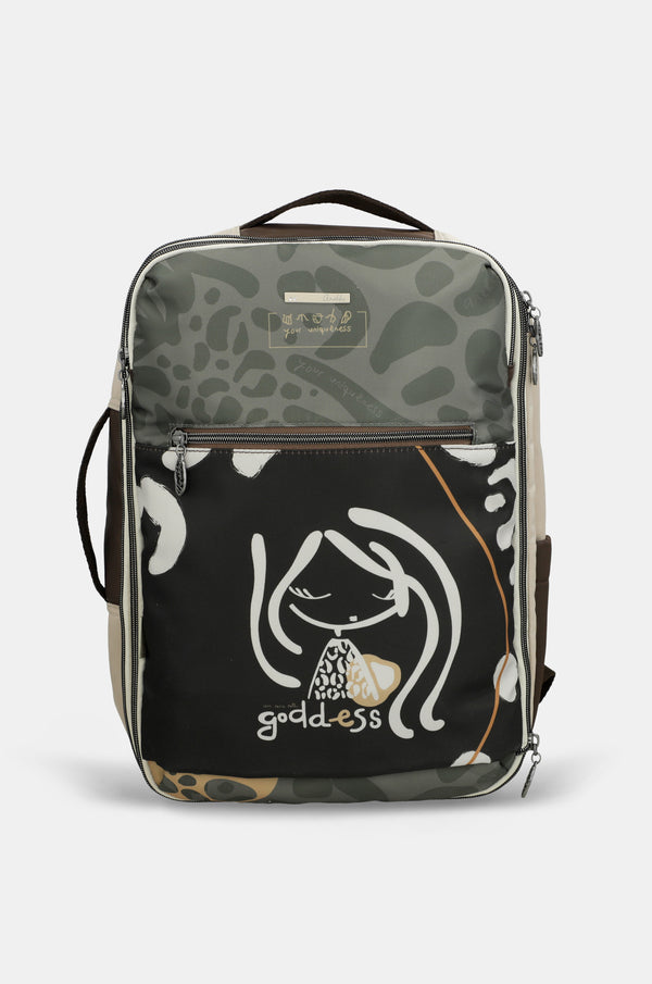 Mochila de viaje estampada Gaia