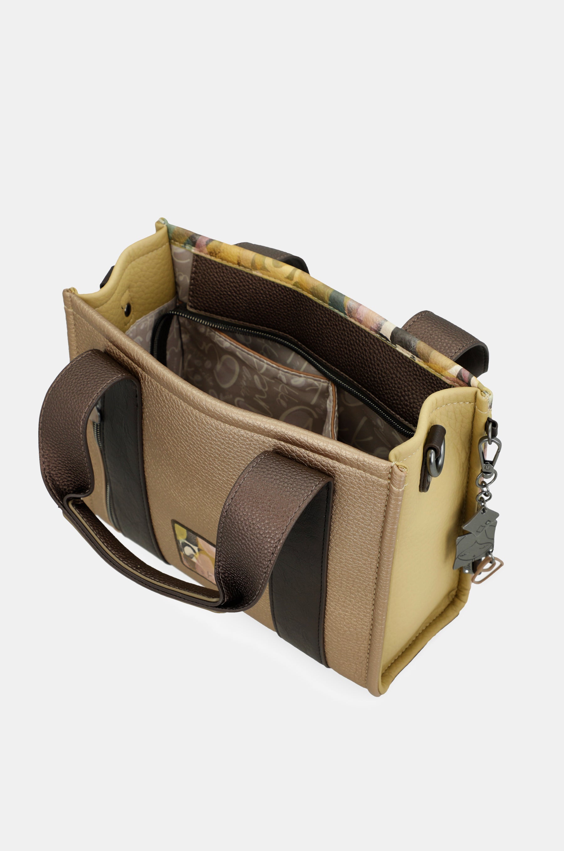 Bolso con dos asas y bandolera Bloom