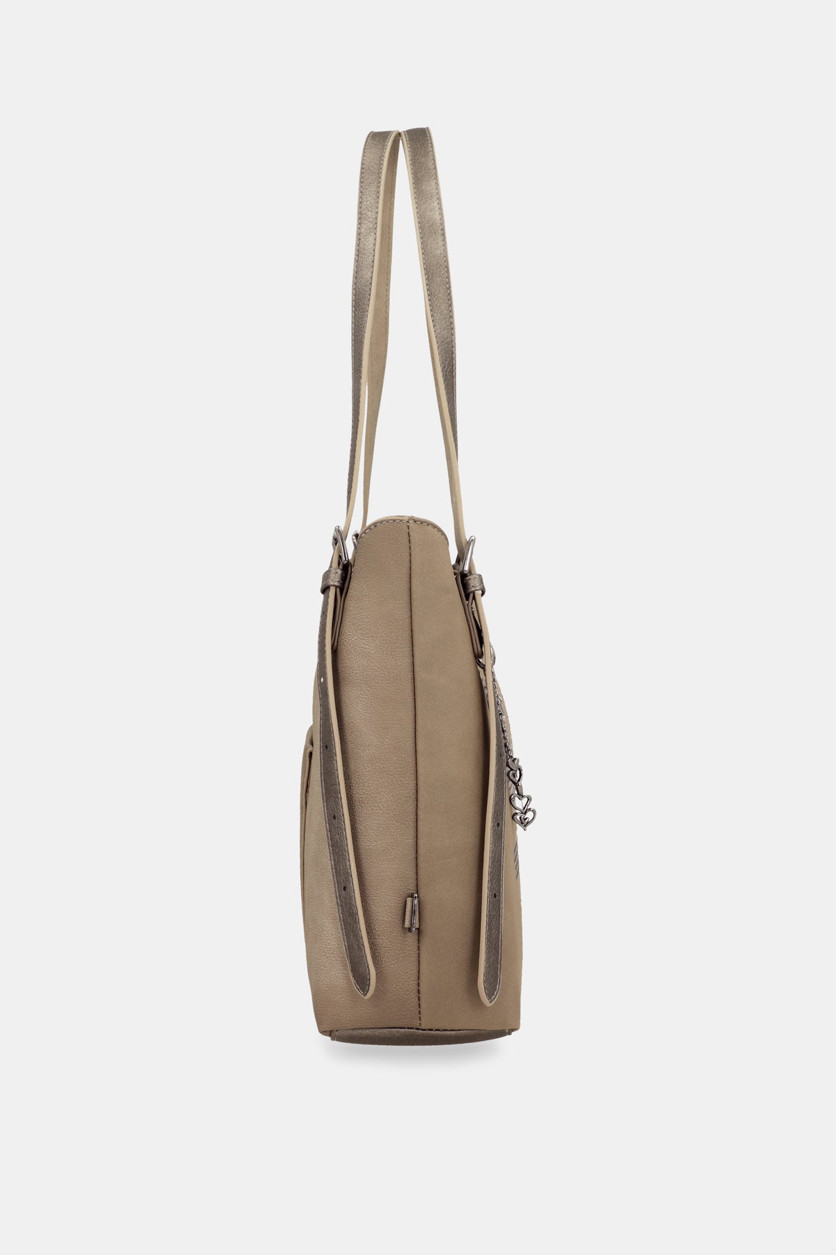 Bolso de hombro Taupe