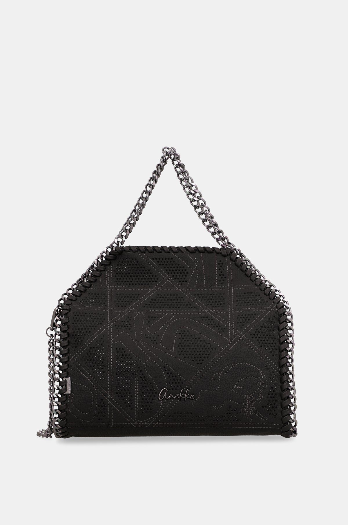 Bolso de hombro con asa metálica Iron