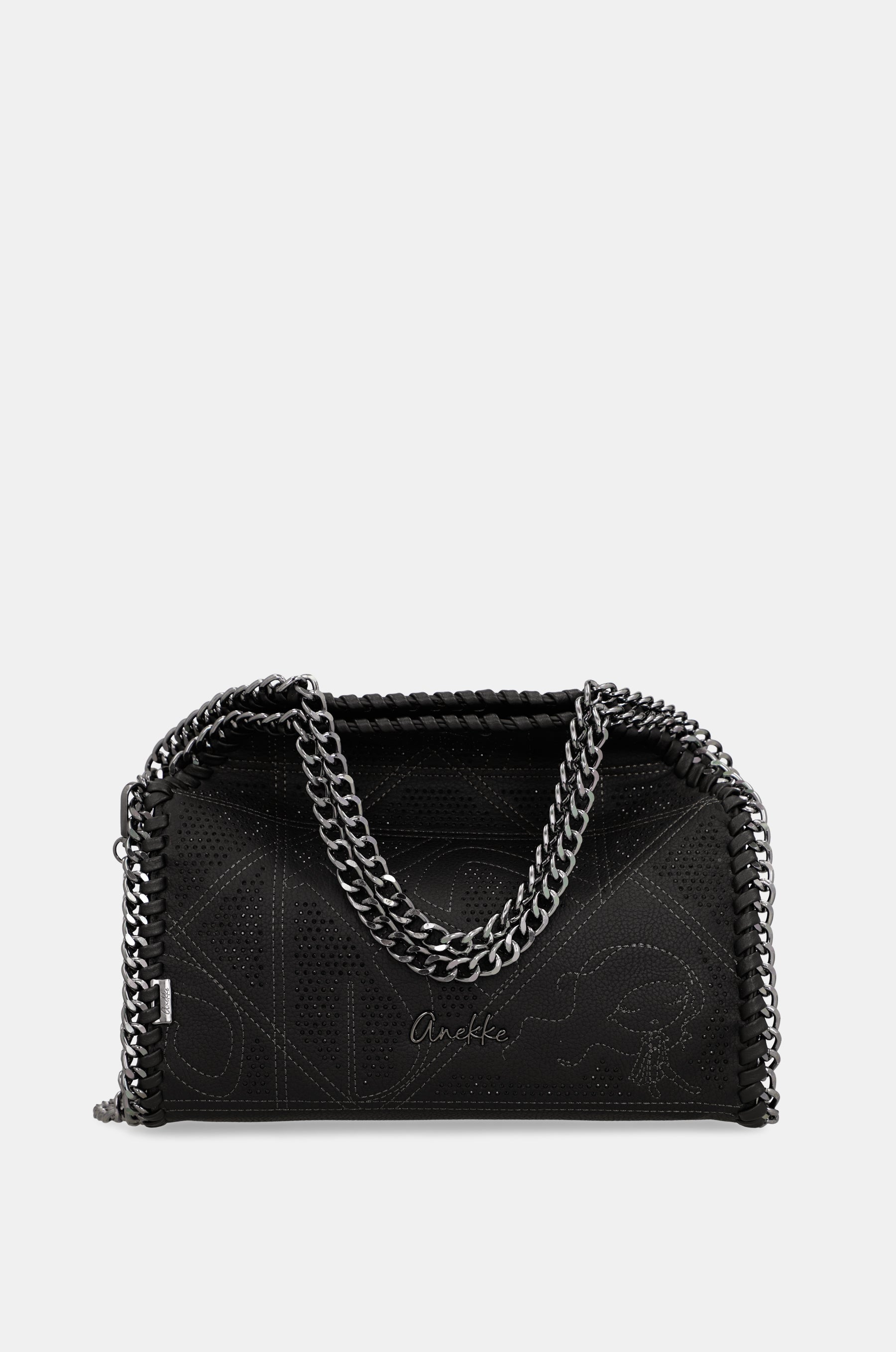 Bolso de hombro con asa metálica Iron