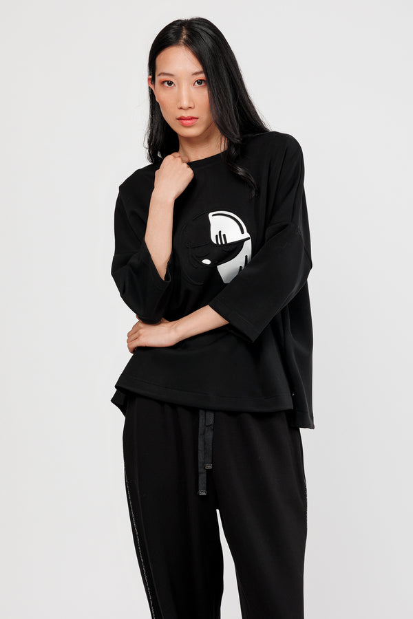 Sudadera negra Nature Koko