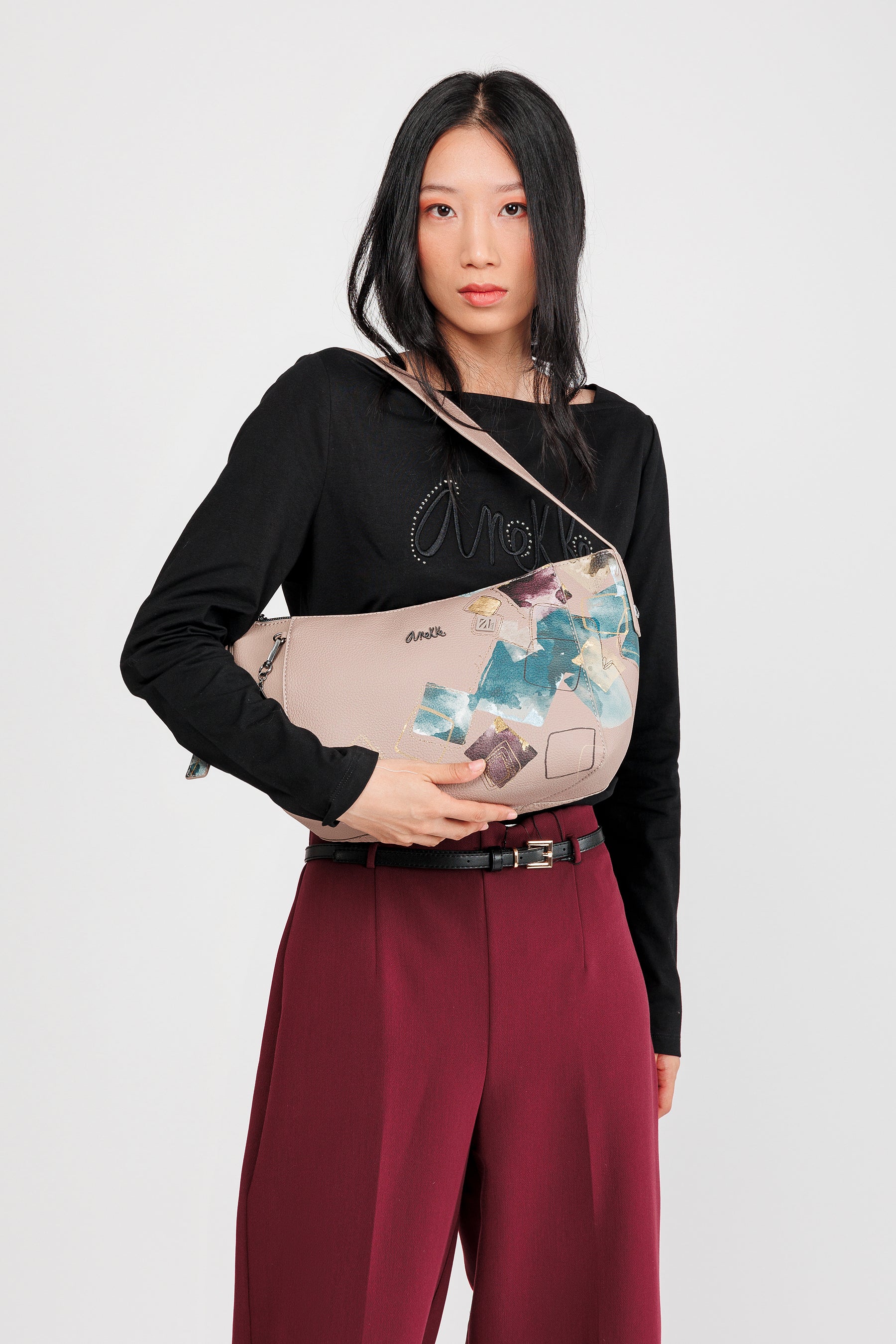 Bolso de hombro ovalado Evolution