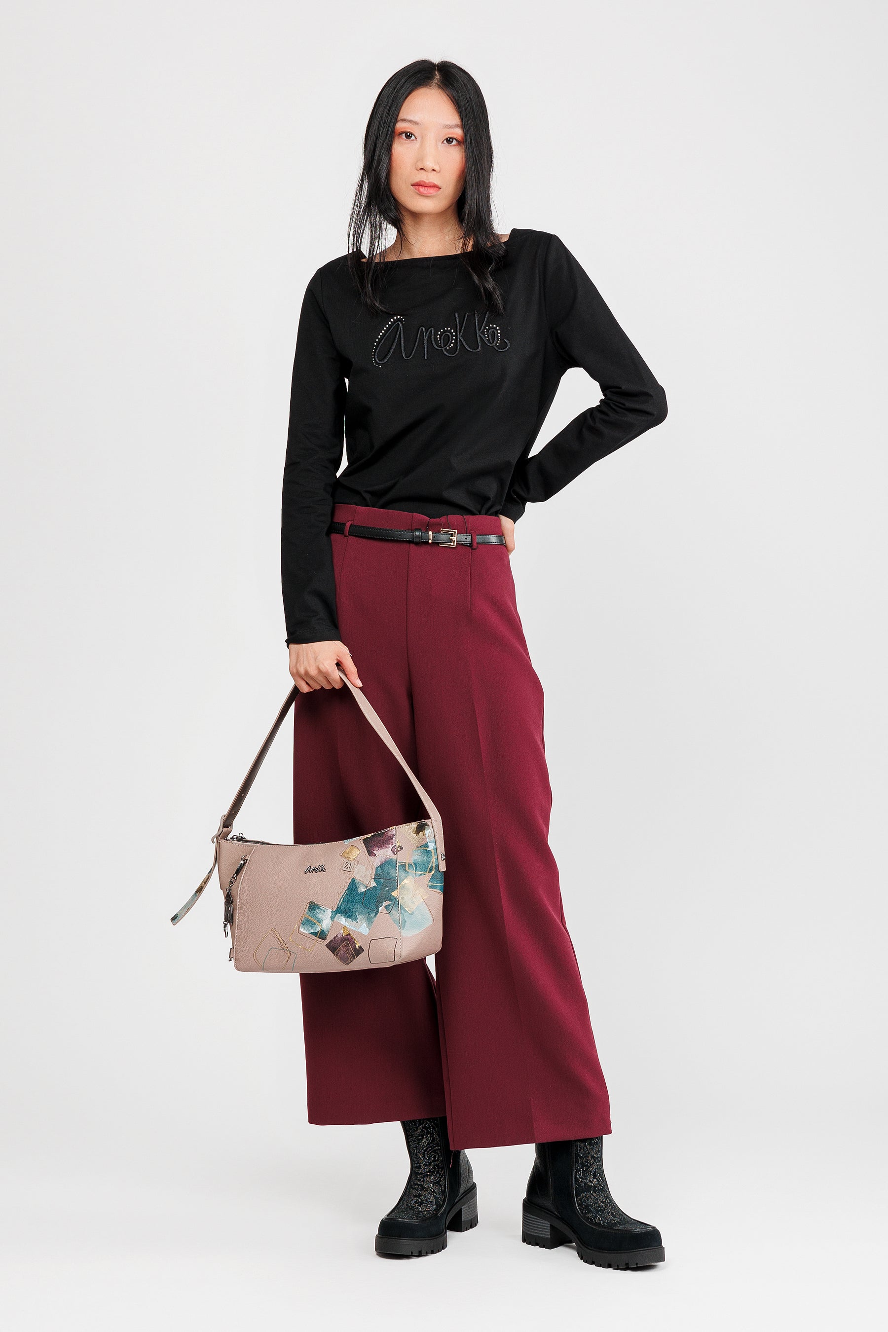 Bolso de hombro ovalado Evolution