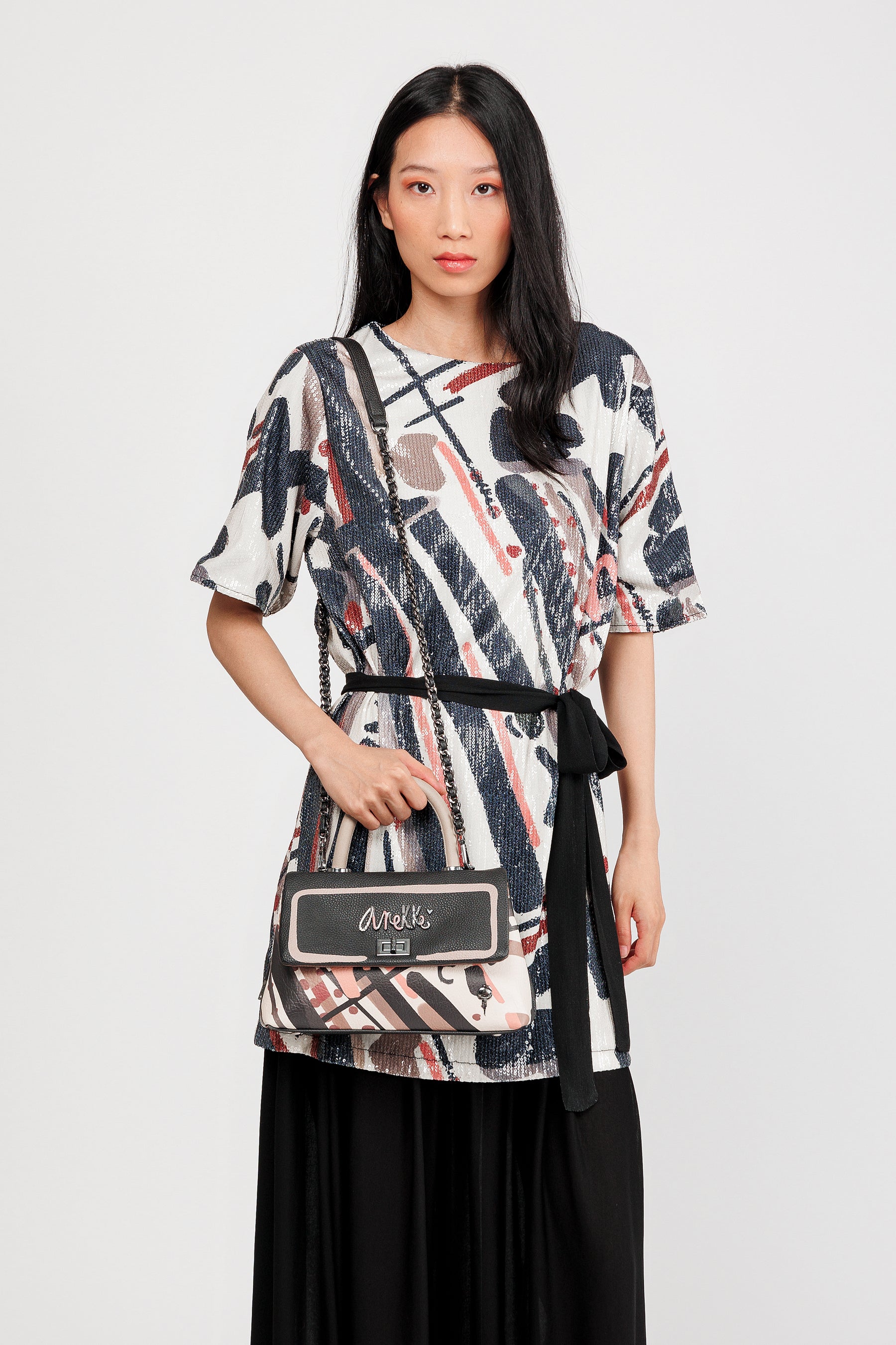 Bolso asa corta y bandolera pequeño Parisian