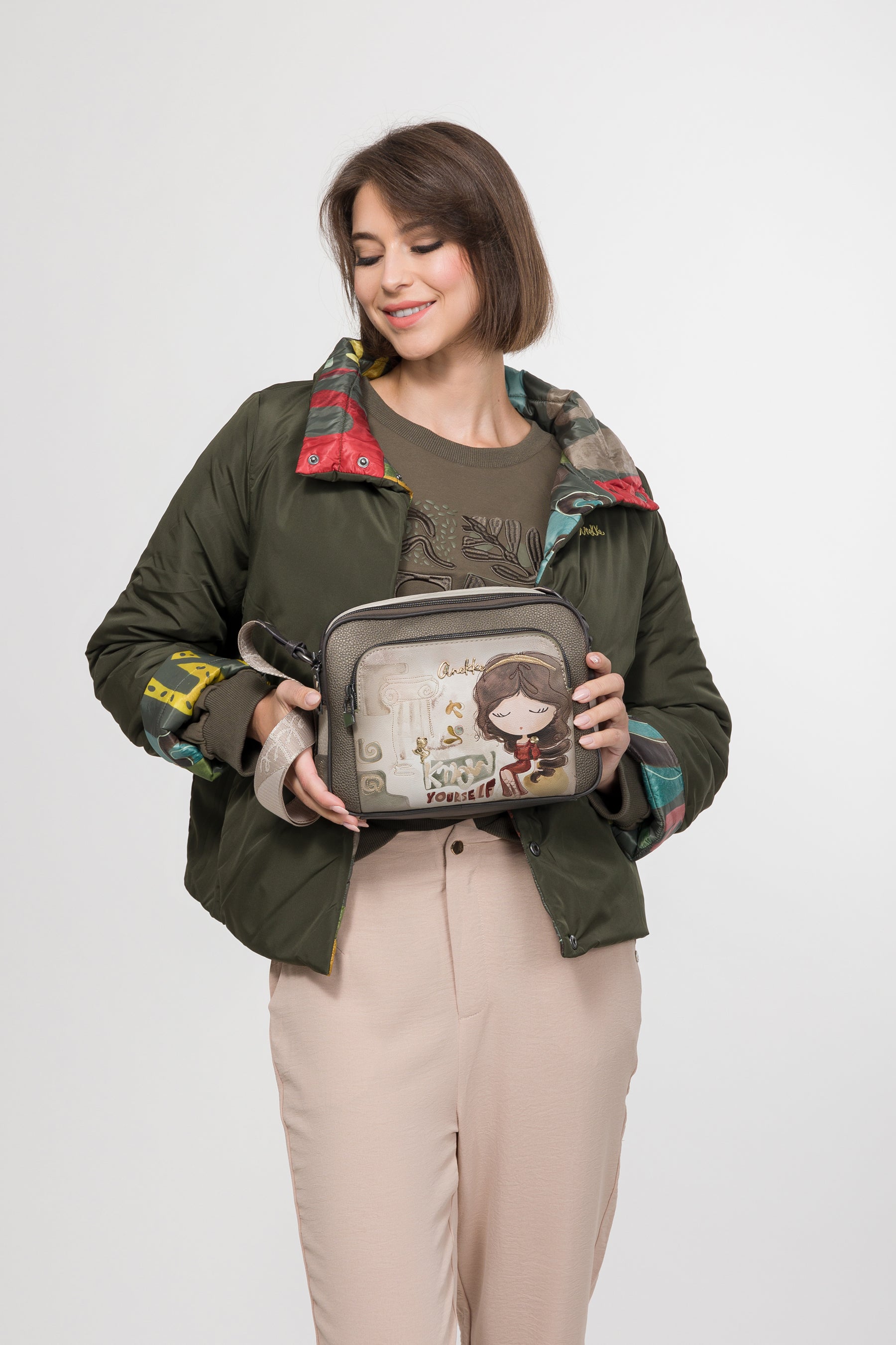 Bandolera con bolsillo frontal Muse