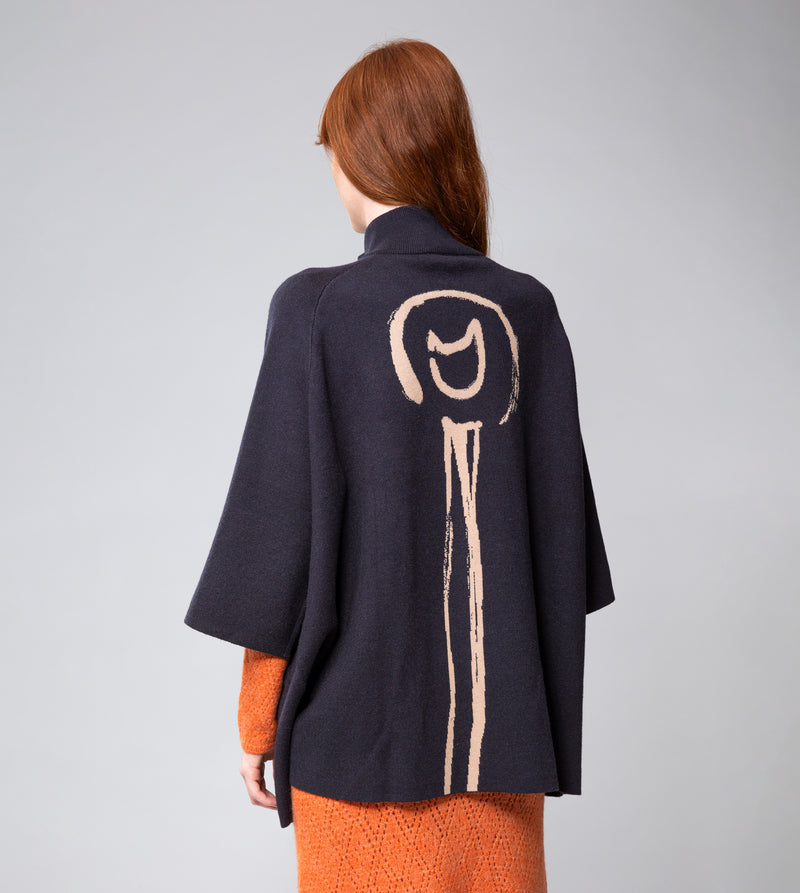 Chaqueta azul marino Shodō