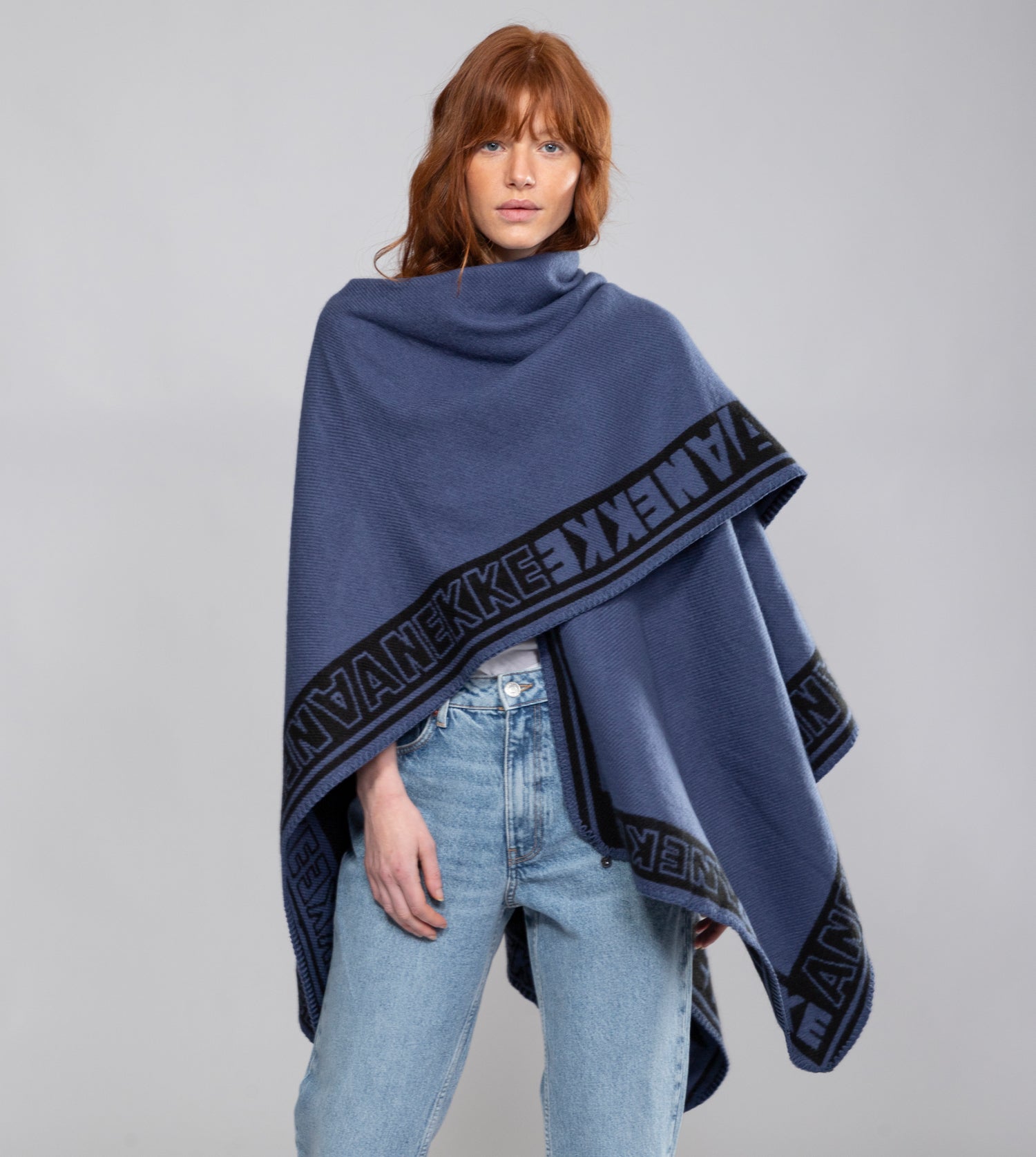 Poncho azul marino Shodō