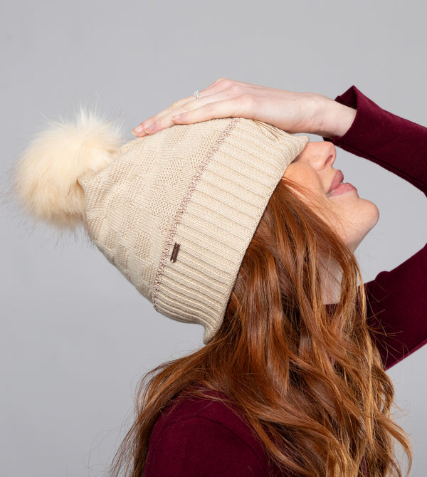 Gorro lana beige Shodō