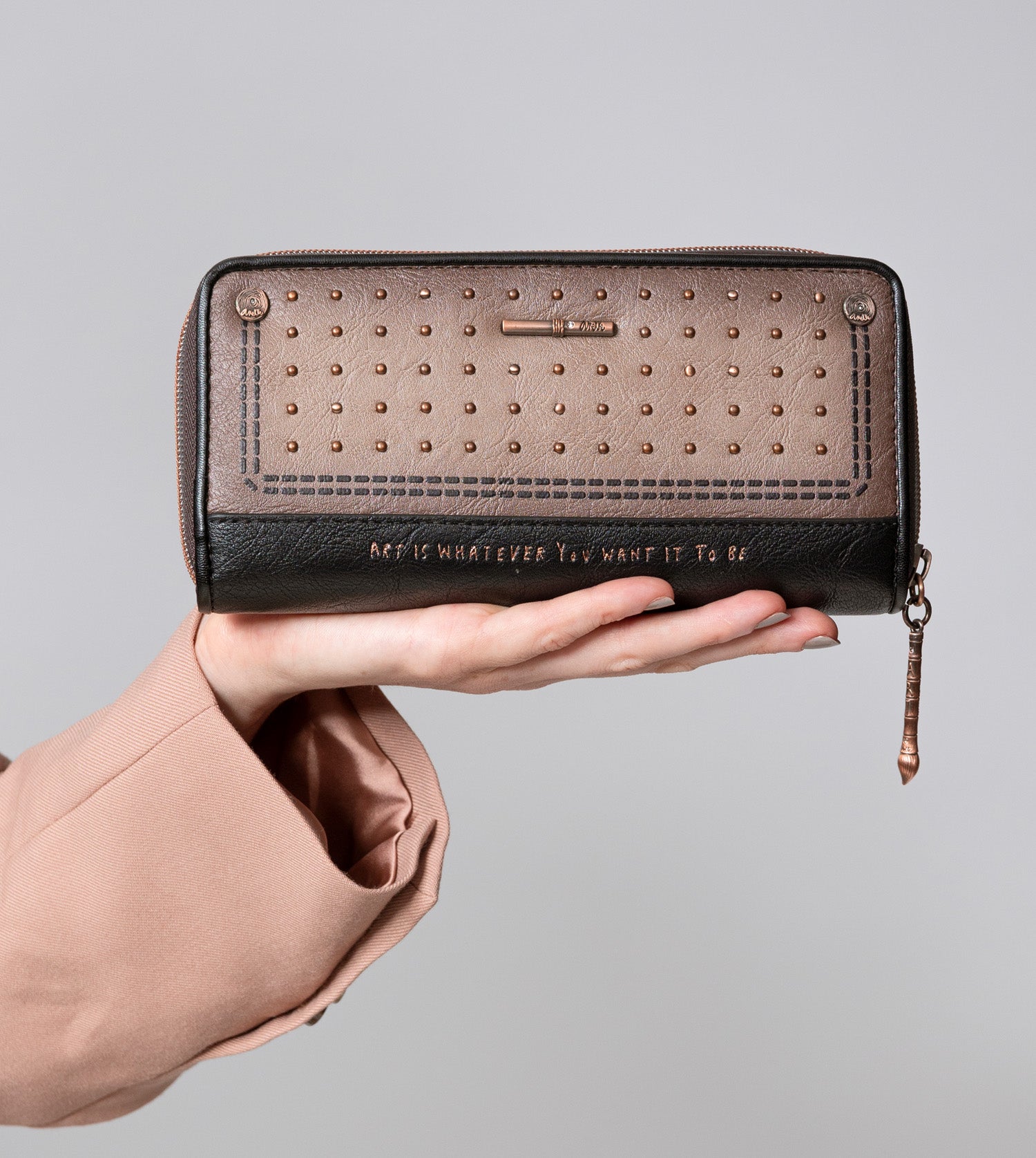 Billetero grande negro RFID Shōen