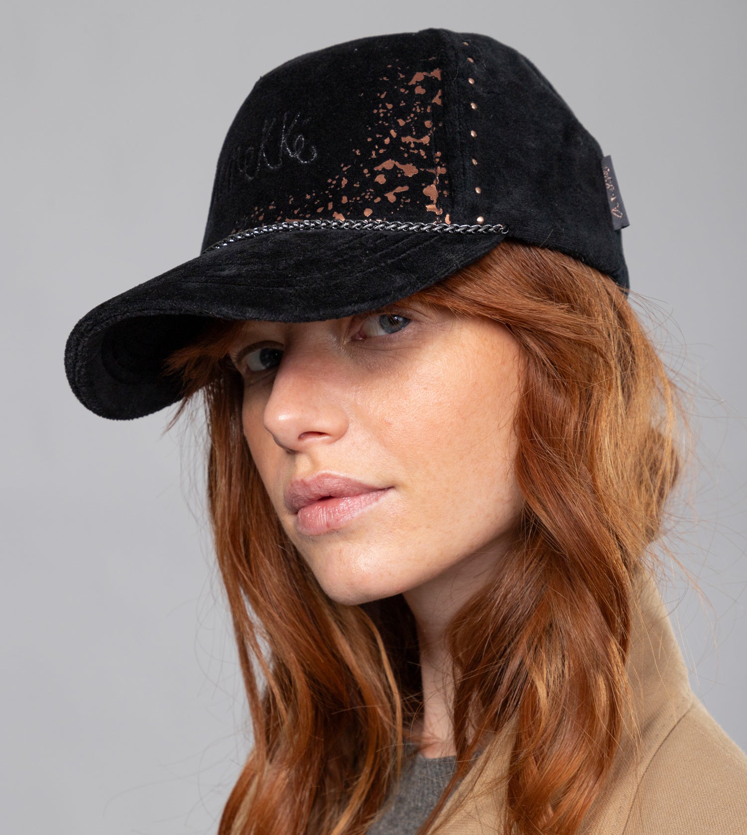 Gorra terciopelo negra Shodō