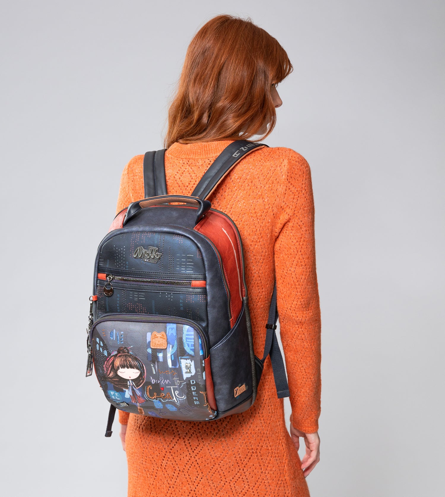 Mochila grande escolar Contemporary