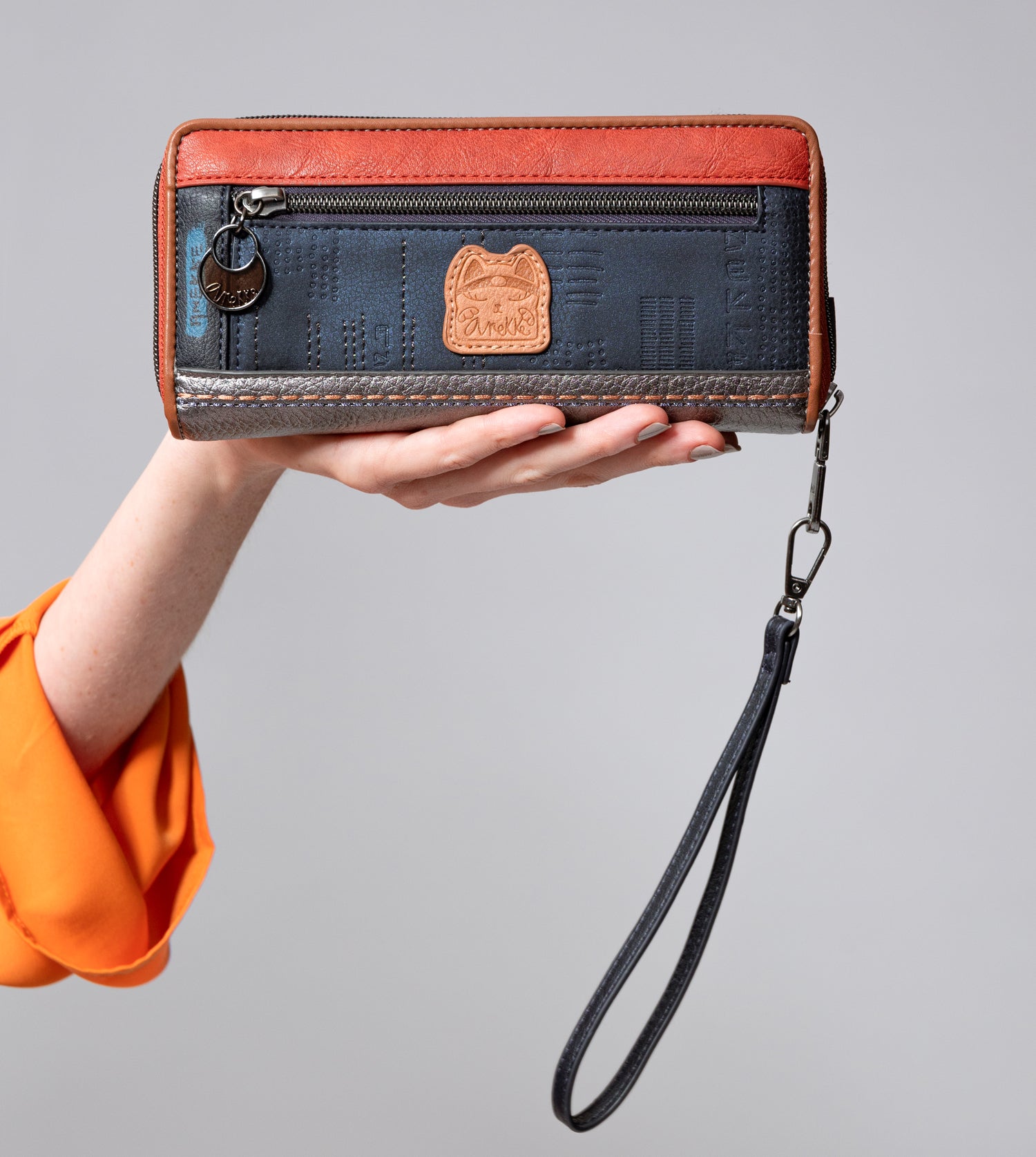 Billetero grande RFID estampado Contemporary