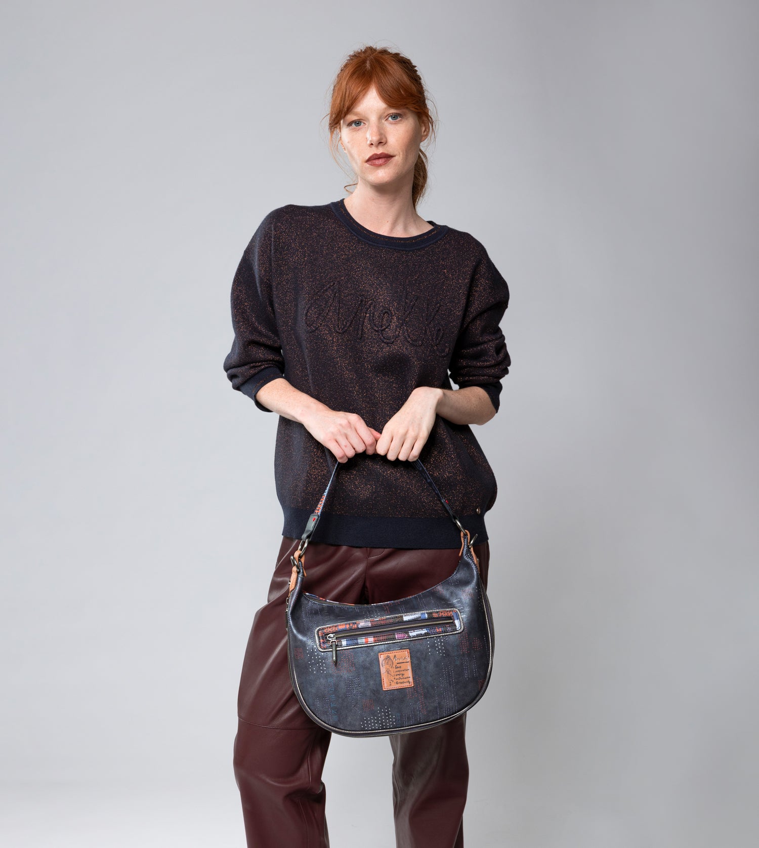Bolso ovalado grande Kyomu