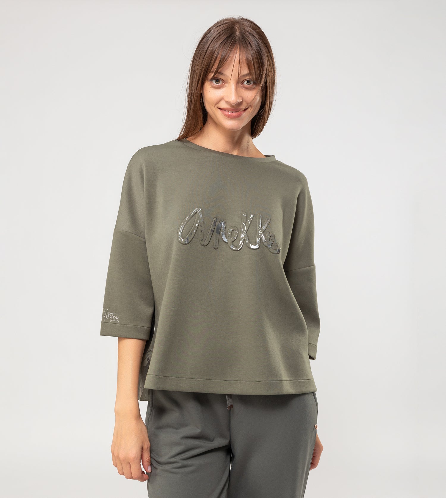 Sudadera verde logo