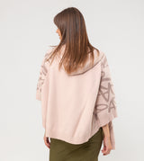 Chaqueta estilo poncho beige