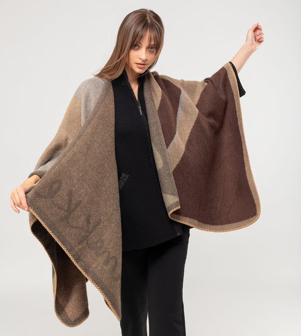 Poncho estampado Anekke