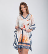 Caftán estampado