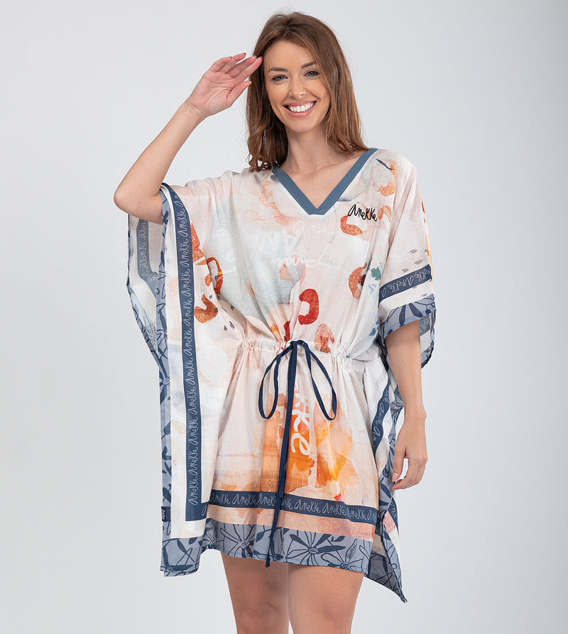 Caftán estampado