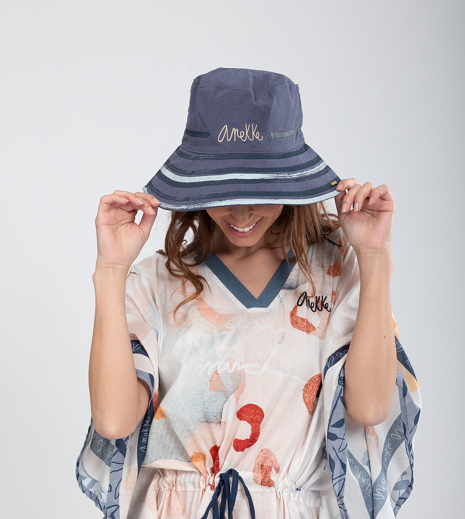 Gorro pescador azul