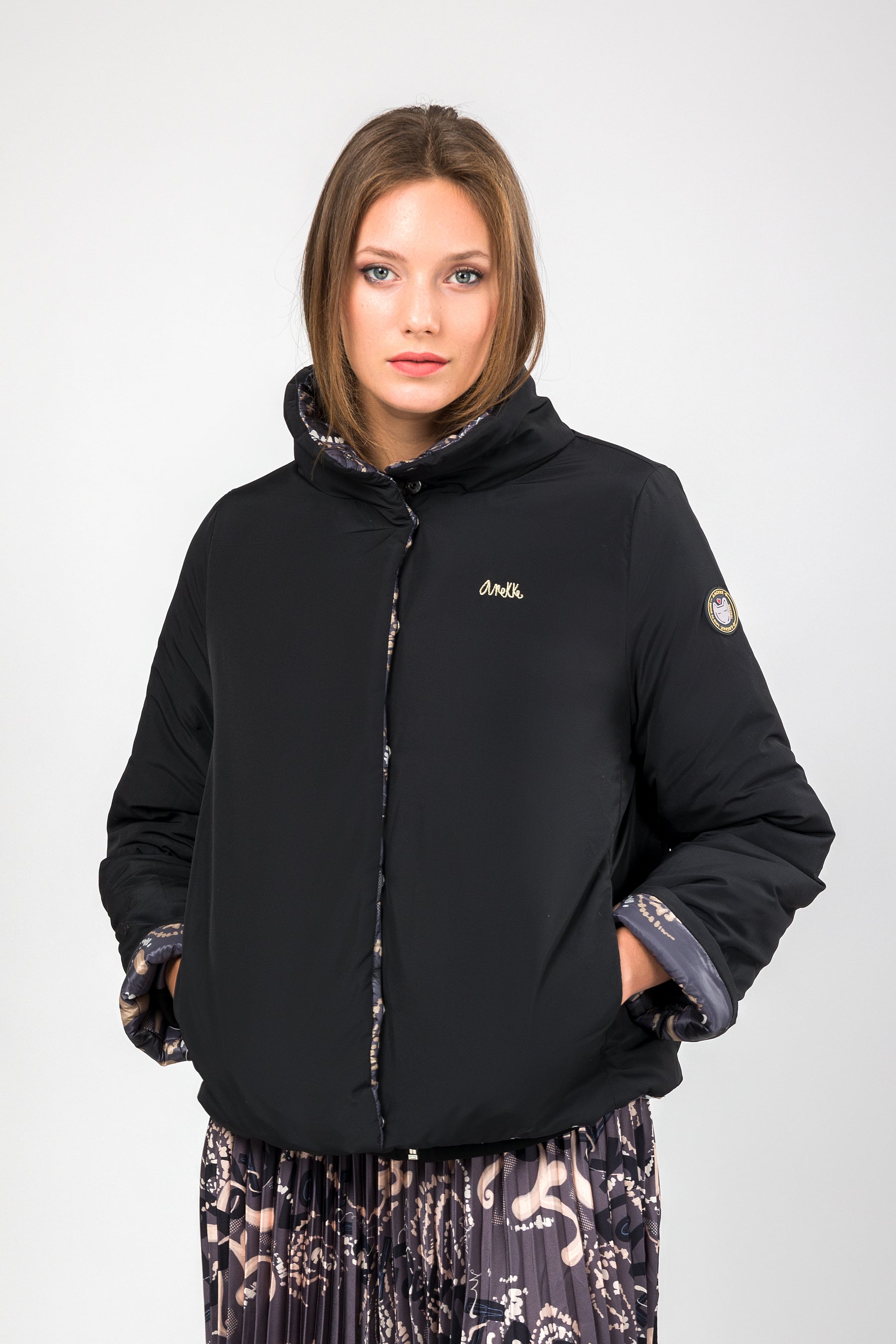 Chaqueta reversible verde