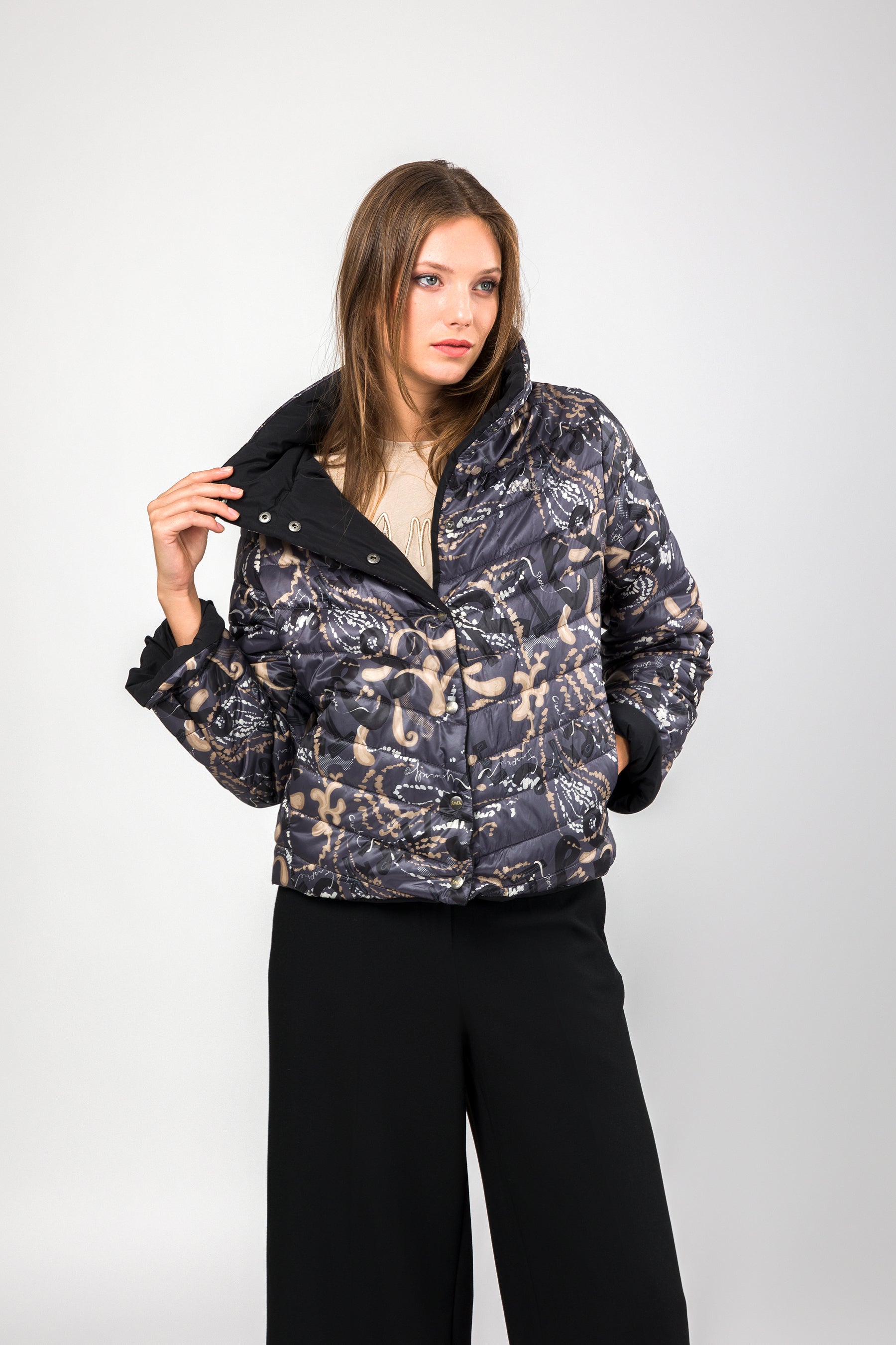 Chaqueta reversible verde