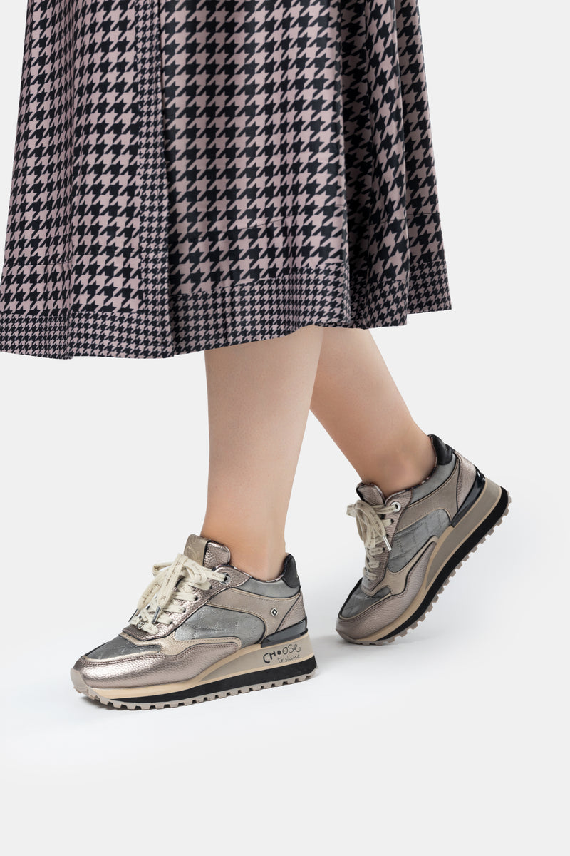 Deportivos plataforma metálicos