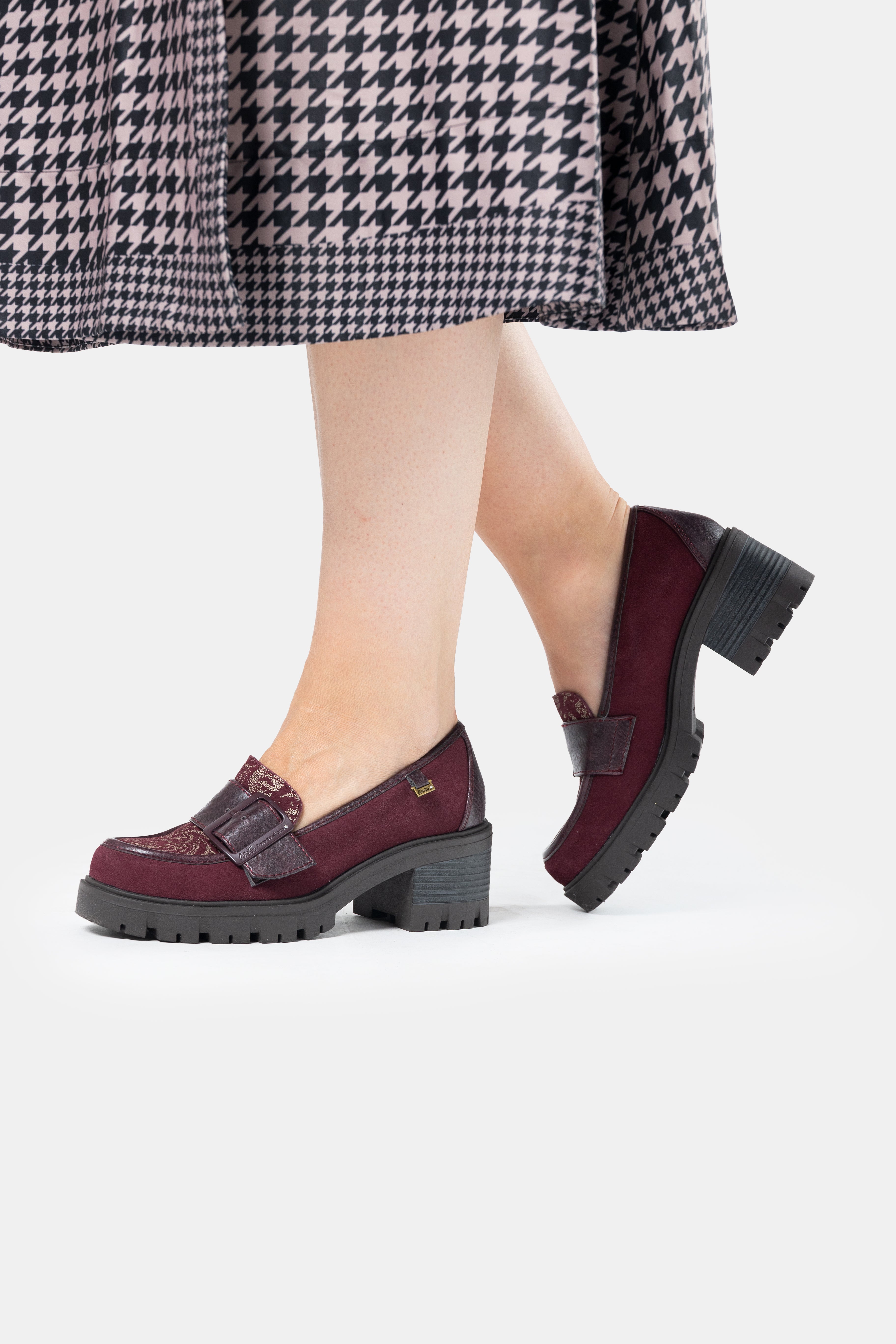 Mocasines burdeos