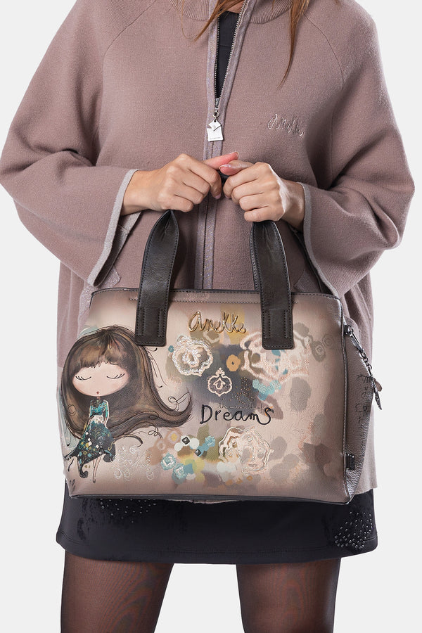 Bolso de mano con bandolera Real