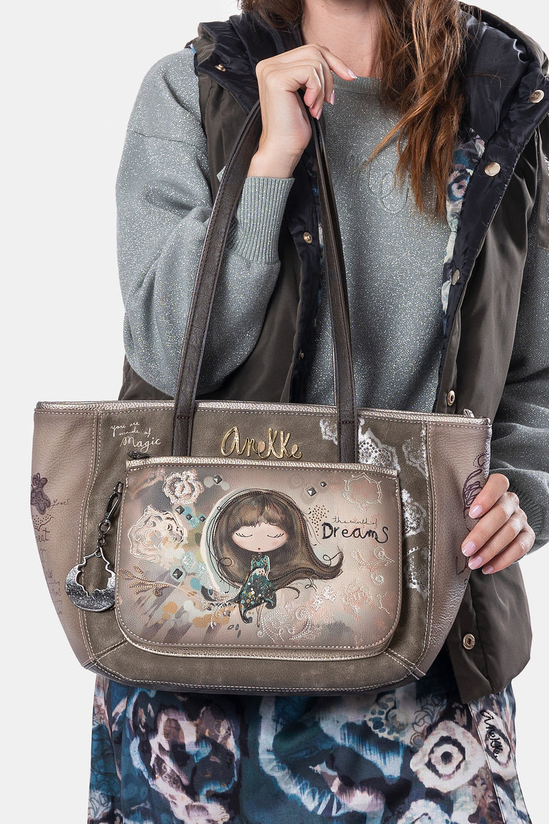 Bolso de hombro grande Real