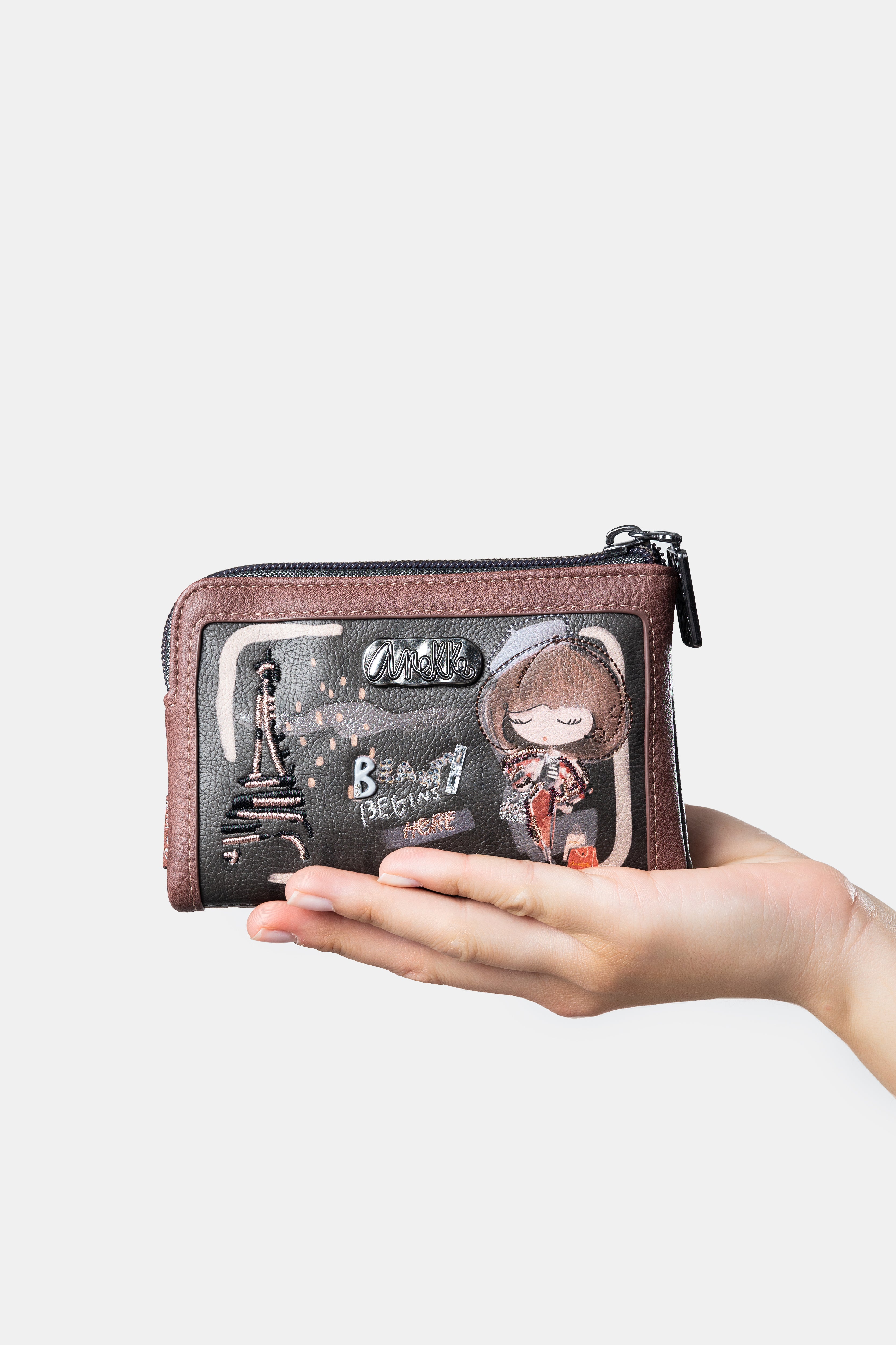 Billetero mediano flexible RFID Mademoiselle