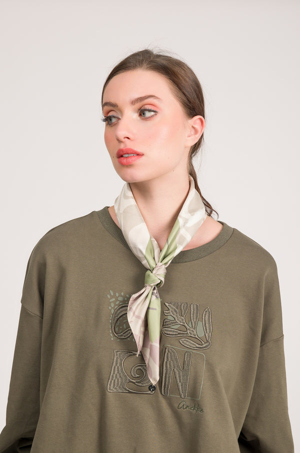 Pañuelo cuadrado estampado Muse