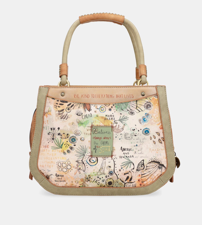 Bolso estilo bowling estampado Amazonia