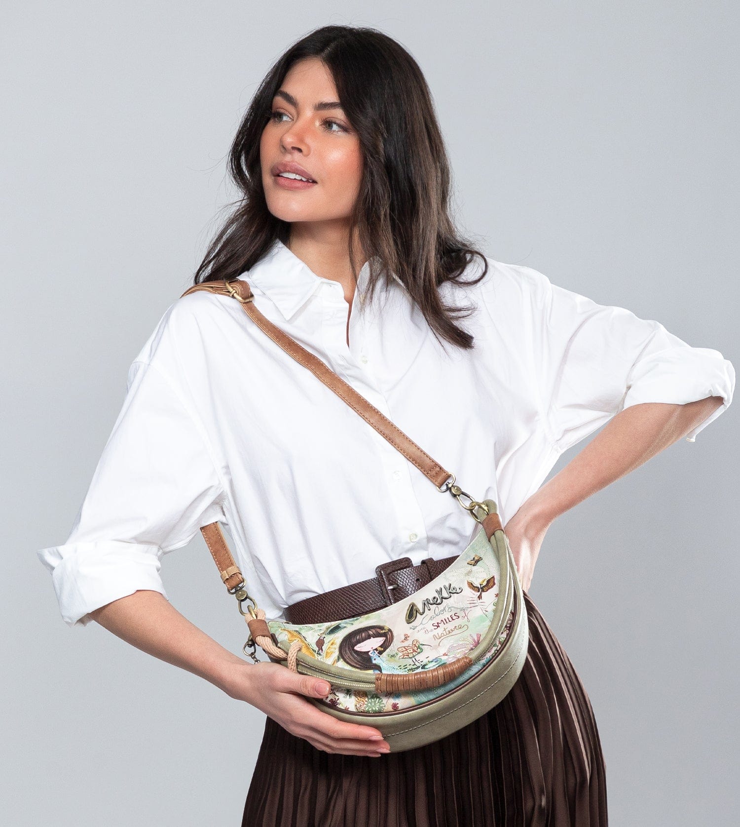 Bolso de hombro ovalado más bandolera Amazonia