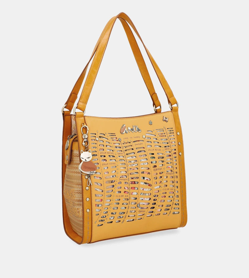 Bolso de hombro ocre Nature Pachamama