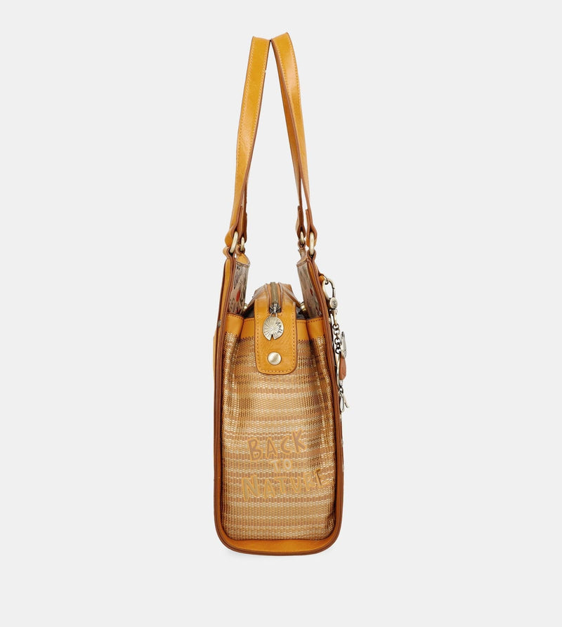 Bolso de hombro ocre Nature Pachamama