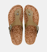 Sandalias bio de mujer verde