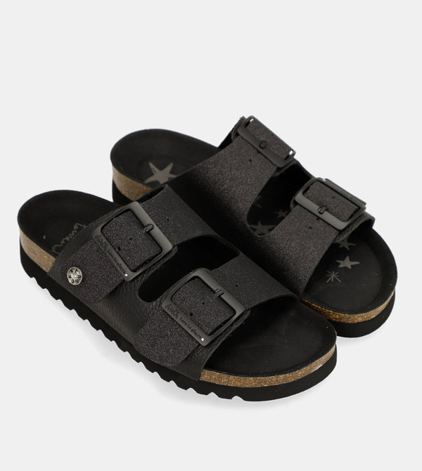 Sandalias bio de mujer negro