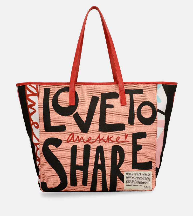 Bolso de playa Love to share